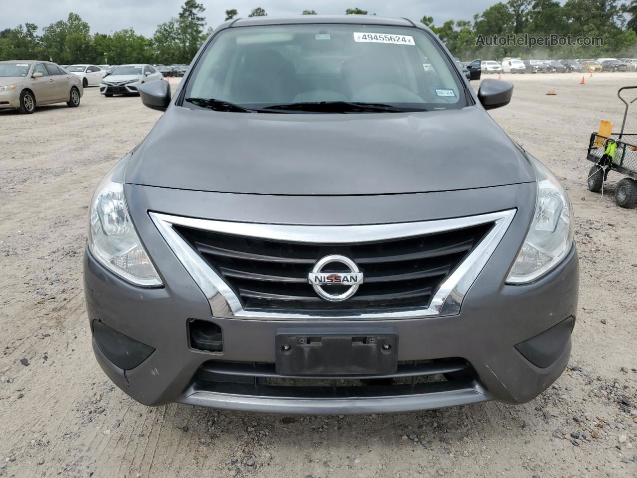 2016 Nissan Versa S Gray vin: 3N1CN7AP8GL889424