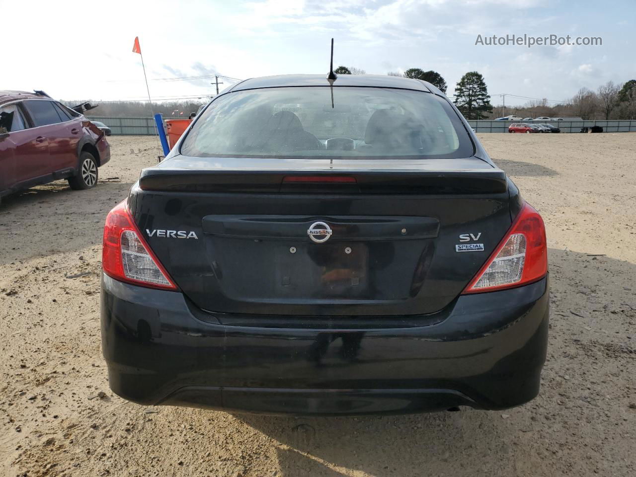 2018 Nissan Versa S Black vin: 3N1CN7AP8JL808073