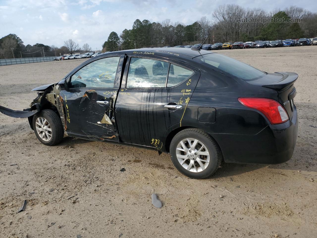 2018 Nissan Versa S Black vin: 3N1CN7AP8JL808073