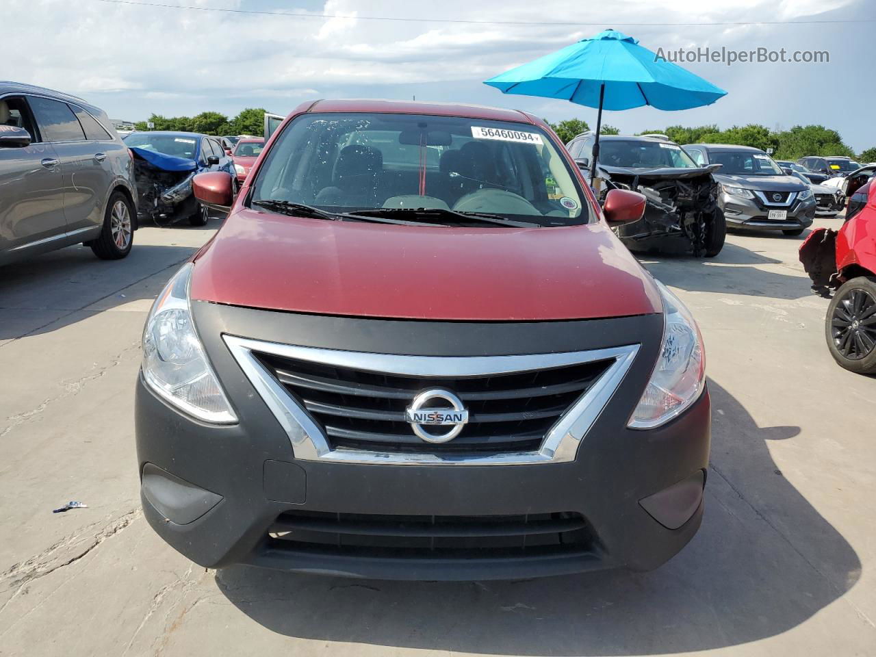 2018 Nissan Versa S Red vin: 3N1CN7AP8JL811118