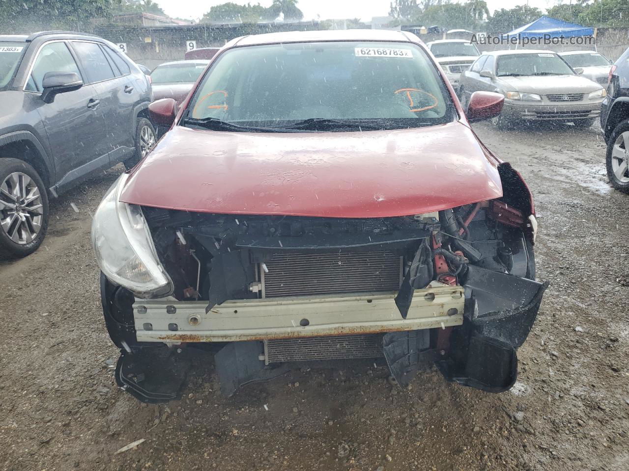 2018 Nissan Versa S Red vin: 3N1CN7AP8JL817257