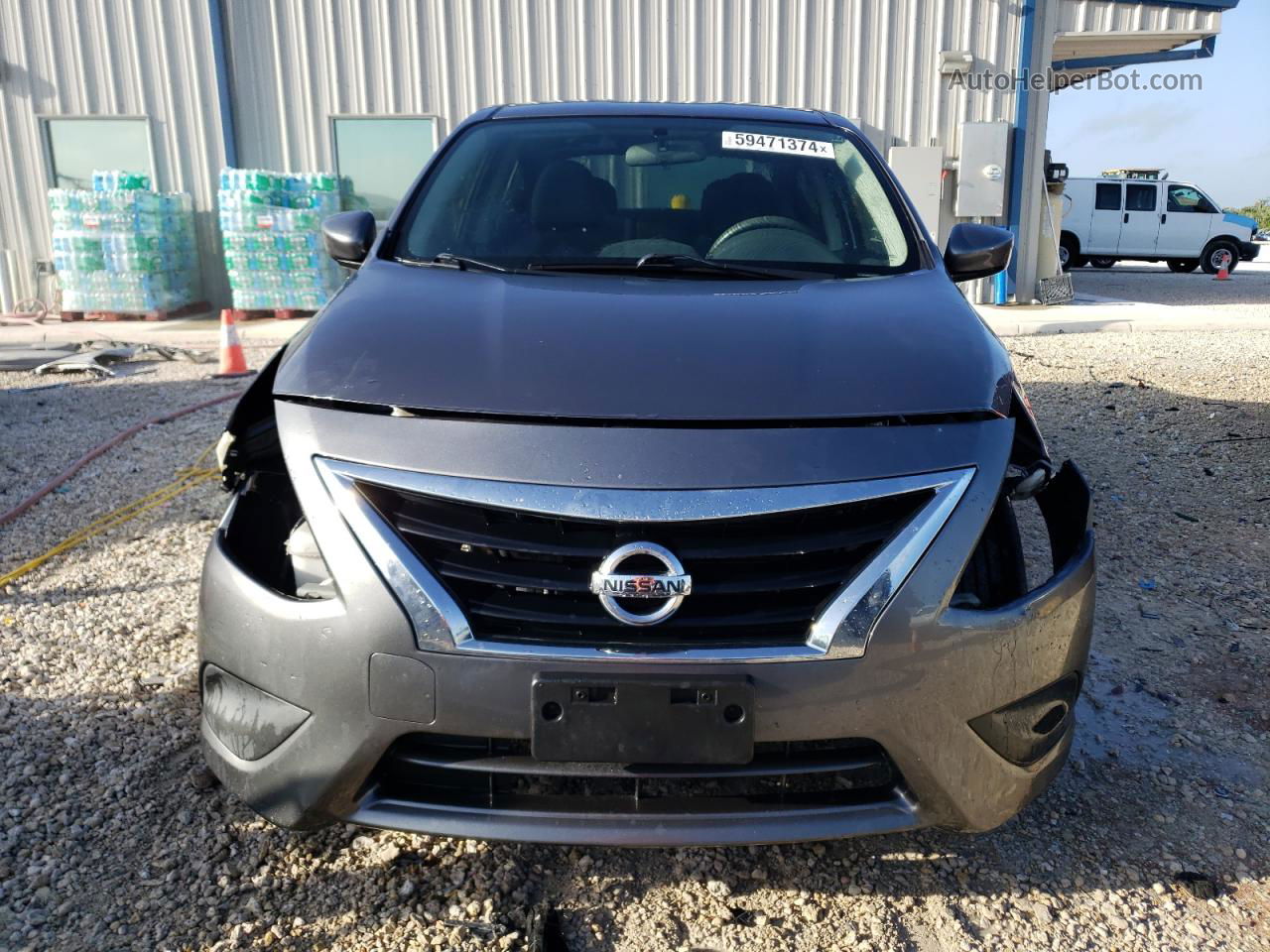 2018 Nissan Versa S Gray vin: 3N1CN7AP8JL824449