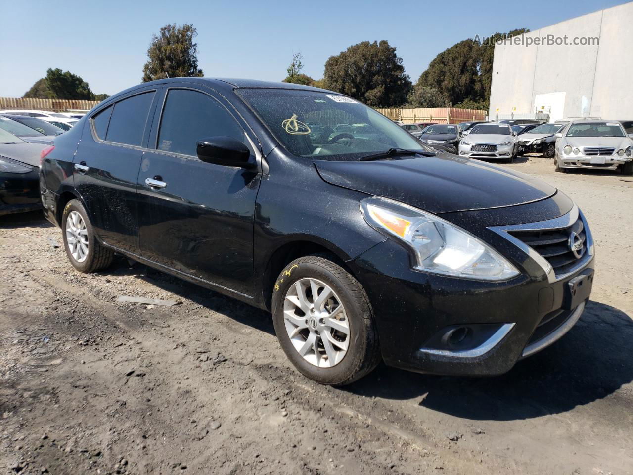 2018 Nissan Versa S Black vin: 3N1CN7AP8JL839503