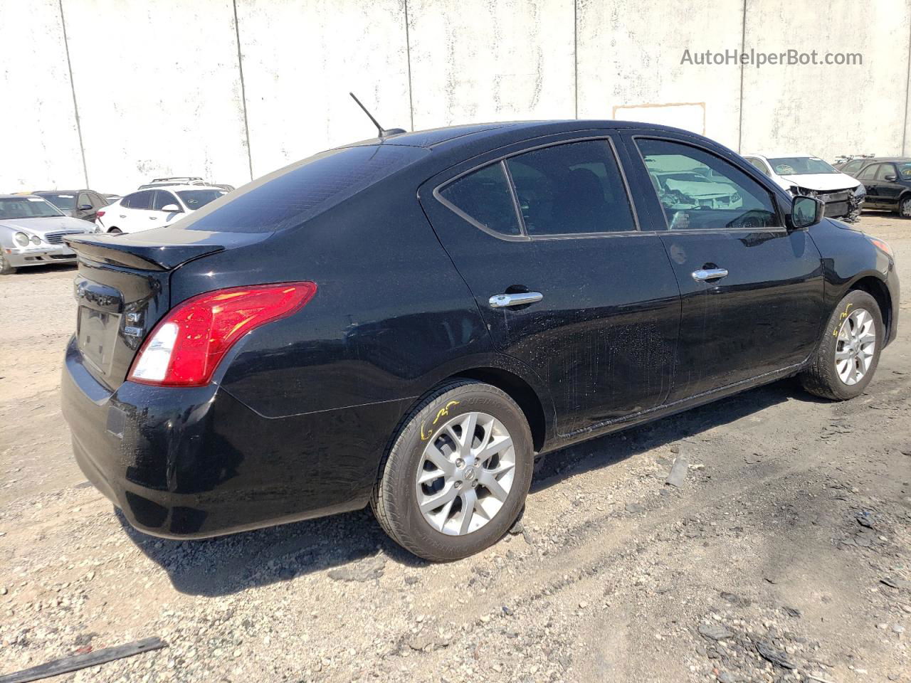 2018 Nissan Versa S Black vin: 3N1CN7AP8JL839503