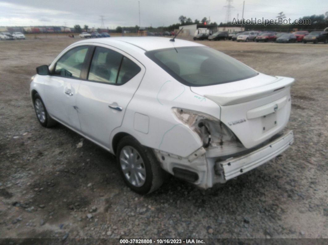 2018 Nissan Versa 1.6 Sv White vin: 3N1CN7AP8JL842398