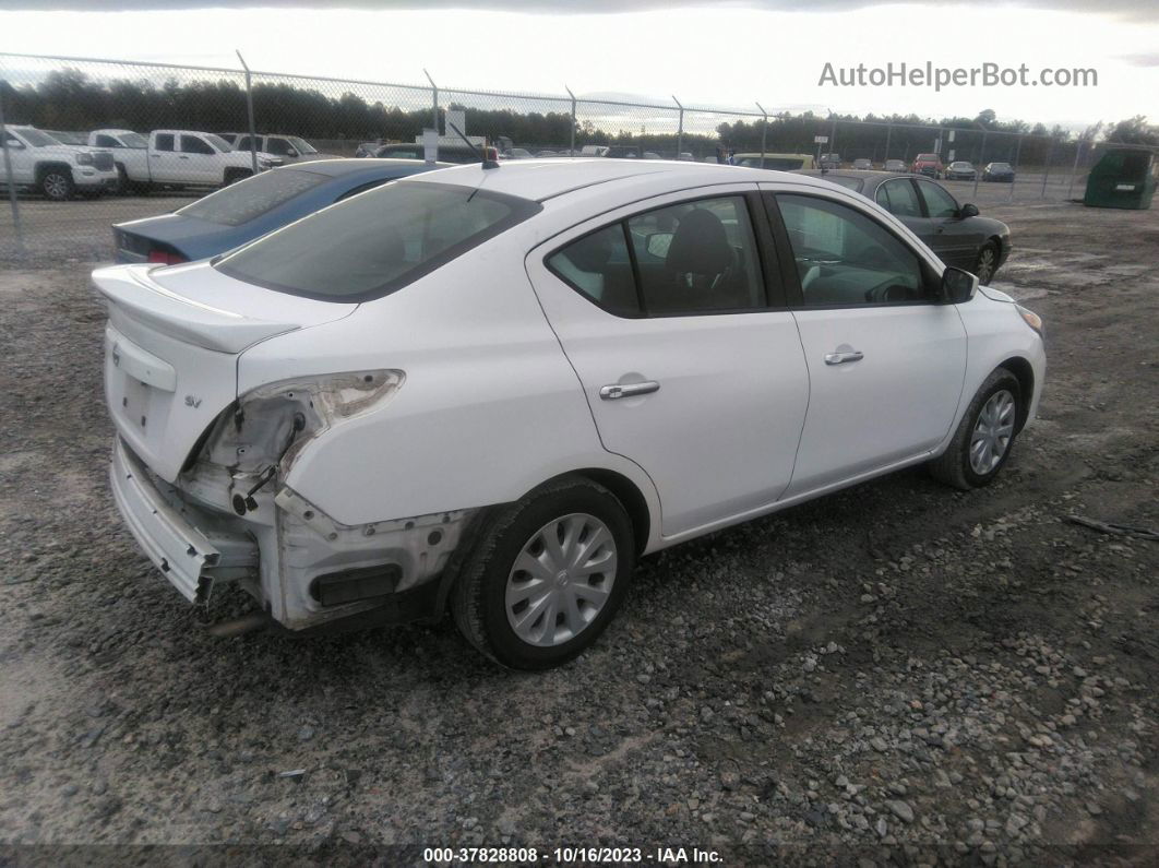 2018 Nissan Versa 1.6 Sv White vin: 3N1CN7AP8JL842398