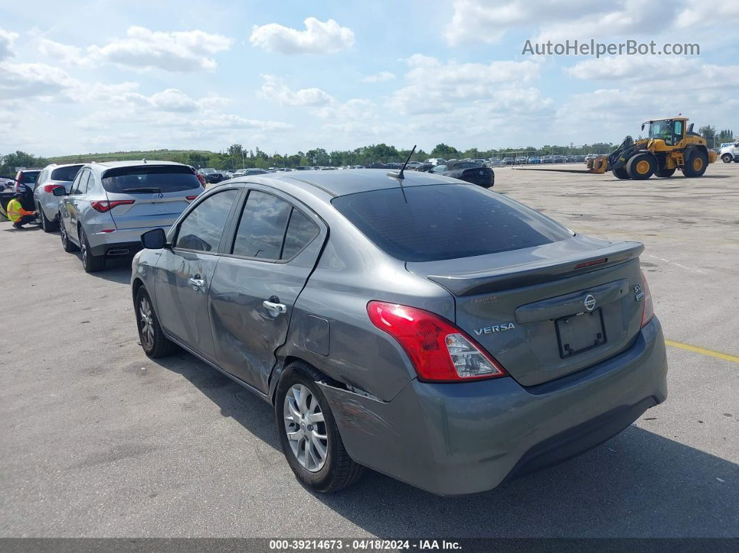 2018 Nissan Versa 1.6 Sv Gray vin: 3N1CN7AP8JL855703