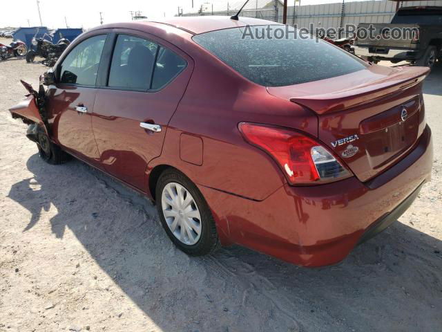 2018 Nissan Versa S Темно-бордовый vin: 3N1CN7AP8JL882920