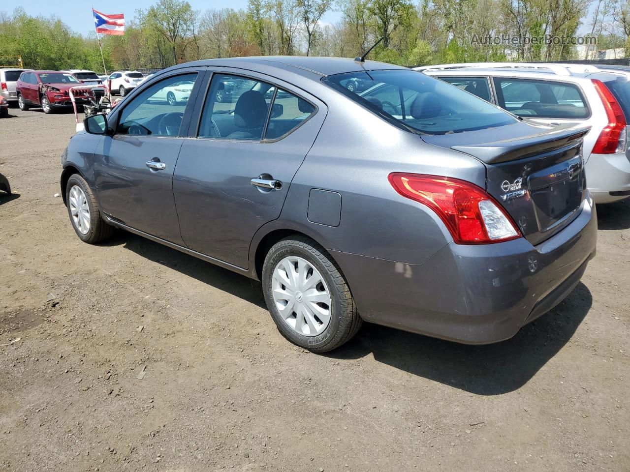 2018 Nissan Versa S Gray vin: 3N1CN7AP8JL887647