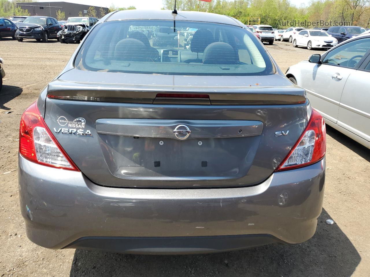 2018 Nissan Versa S Gray vin: 3N1CN7AP8JL887647