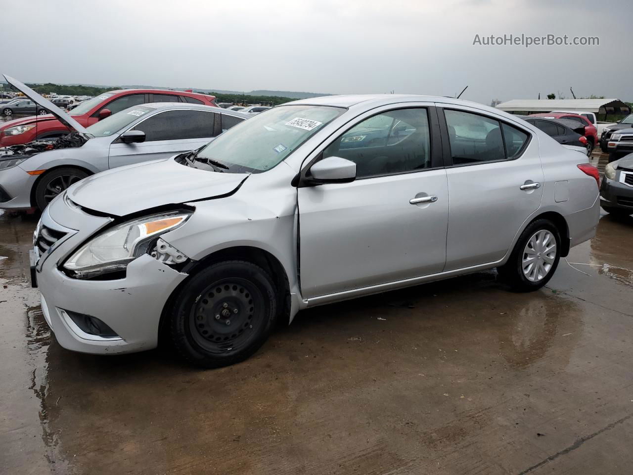 2016 Nissan Versa S Silver vin: 3N1CN7AP9GL839325