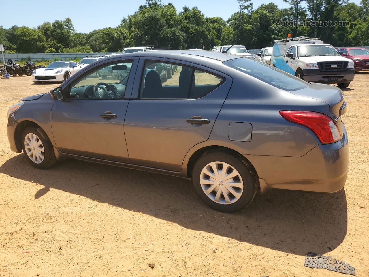 2016 Nissan Versa S Gray vin: 3N1CN7AP9GL845741