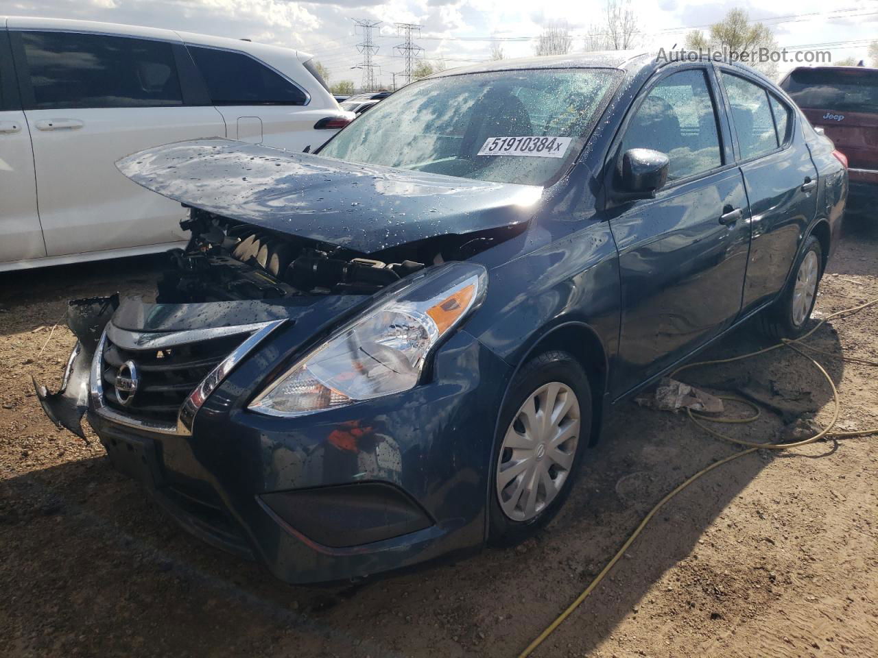 2016 Nissan Versa S Blue vin: 3N1CN7AP9GL859056