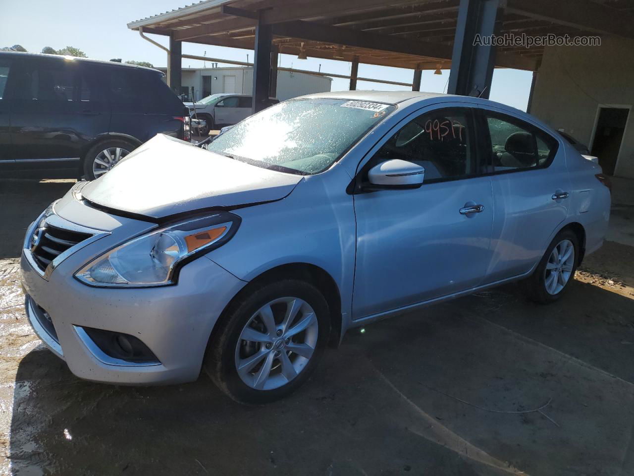 2016 Nissan Versa S Silver vin: 3N1CN7AP9GL866573