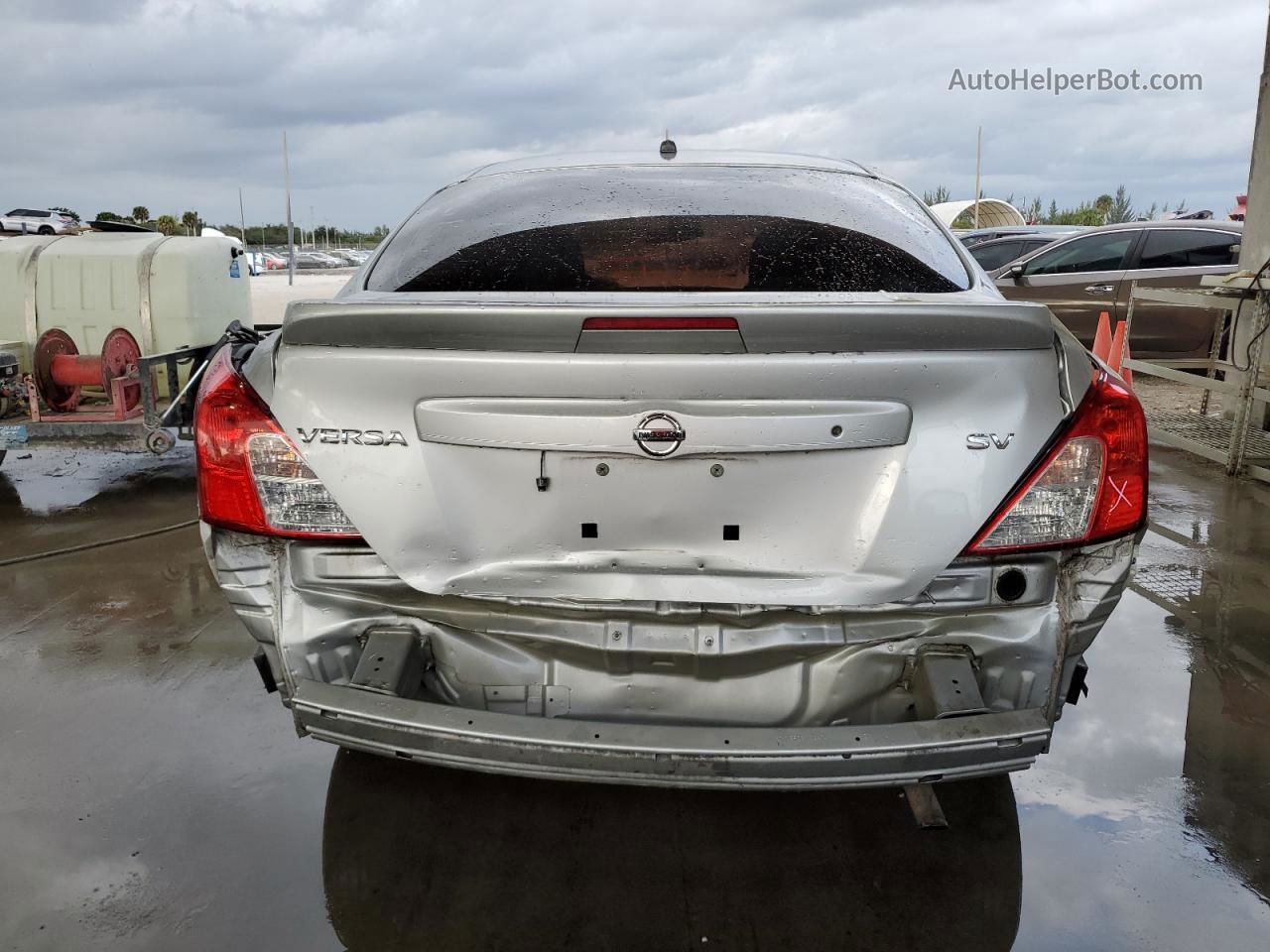 2018 Nissan Versa S Silver vin: 3N1CN7AP9JK402499