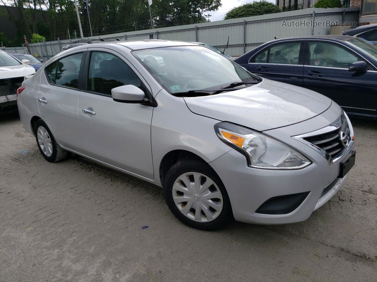 2018 Nissan Versa S Silver vin: 3N1CN7AP9JK406794