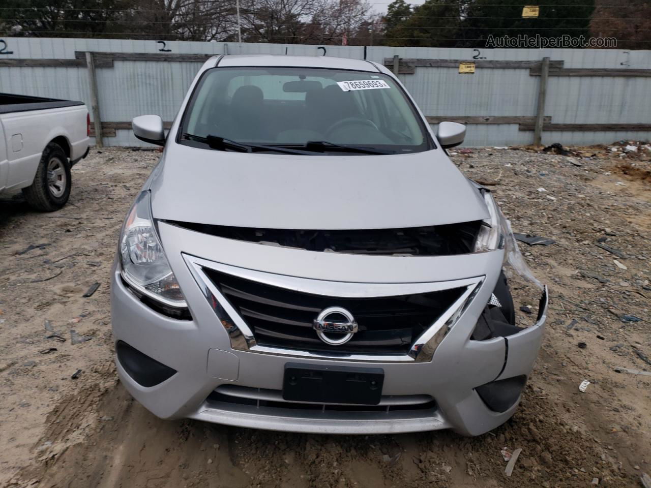 2018 Nissan Versa S Silver vin: 3N1CN7AP9JK431355