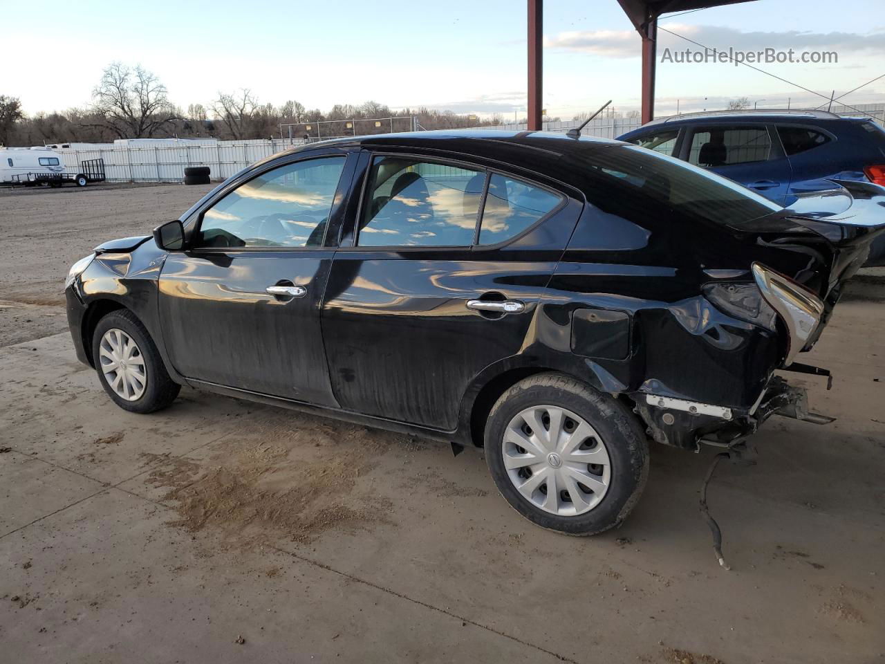 2018 Nissan Versa S Black vin: 3N1CN7AP9JL805652