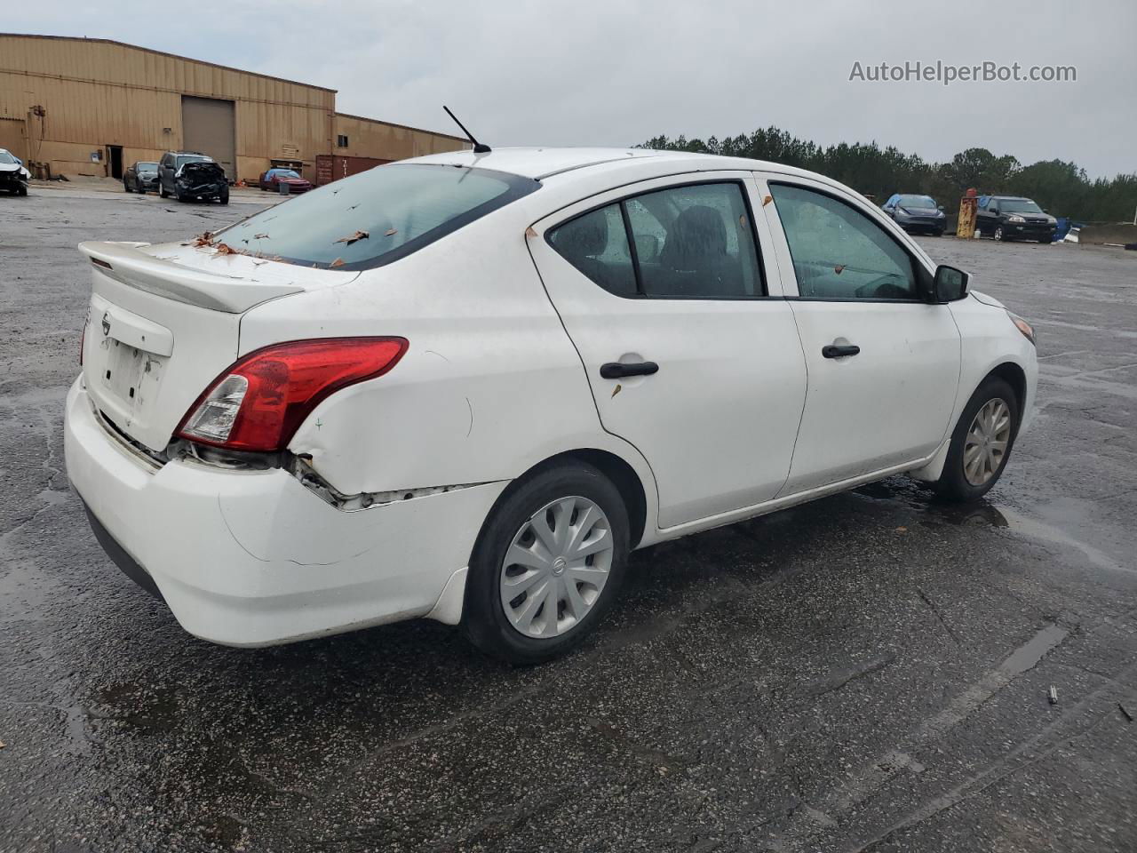 2018 Nissan Versa S White vin: 3N1CN7AP9JL806414