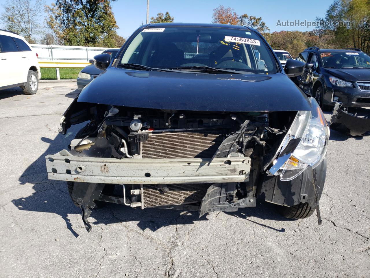 2018 Nissan Versa S Black vin: 3N1CN7AP9JL809250