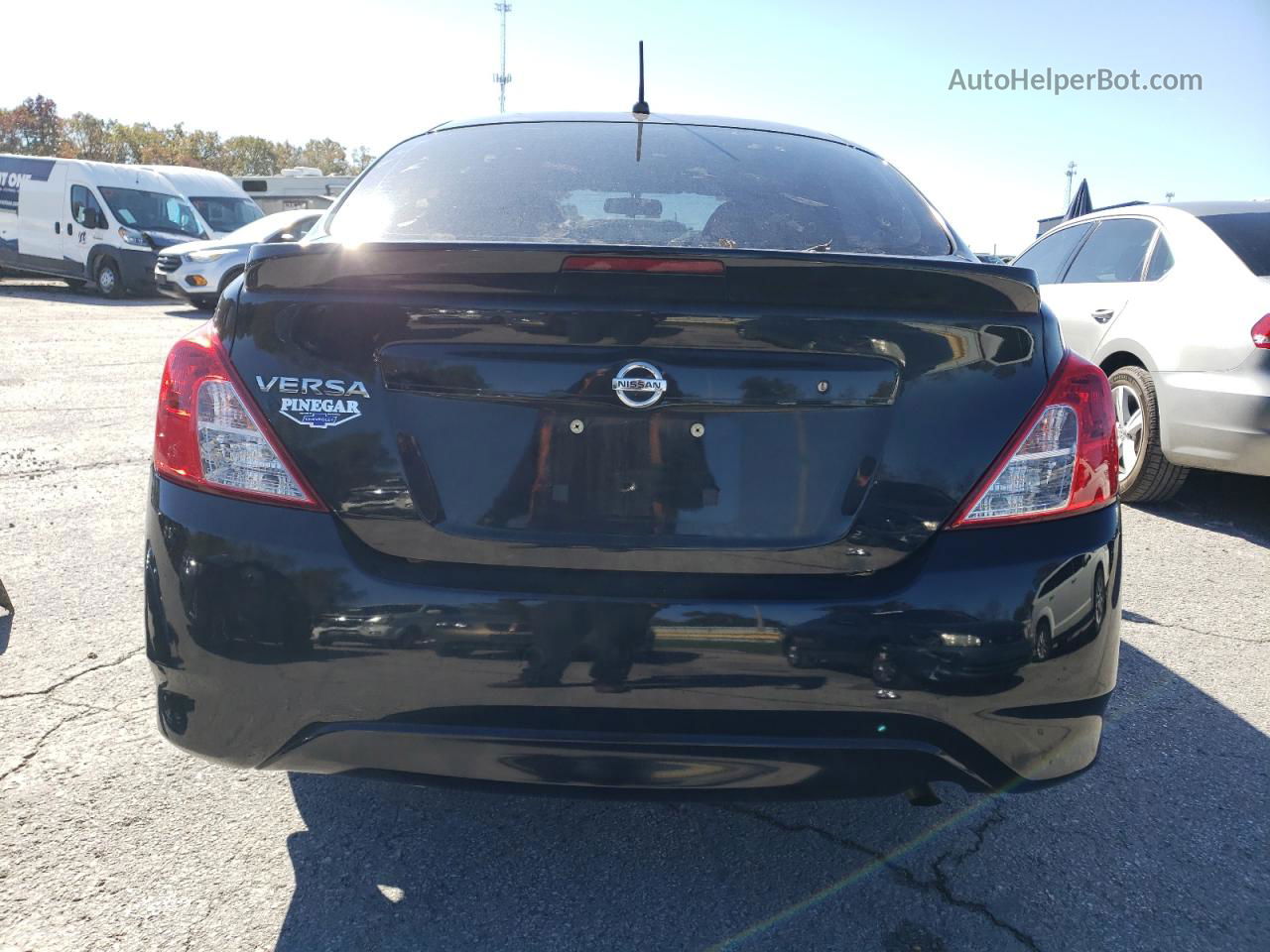 2018 Nissan Versa S Black vin: 3N1CN7AP9JL809250