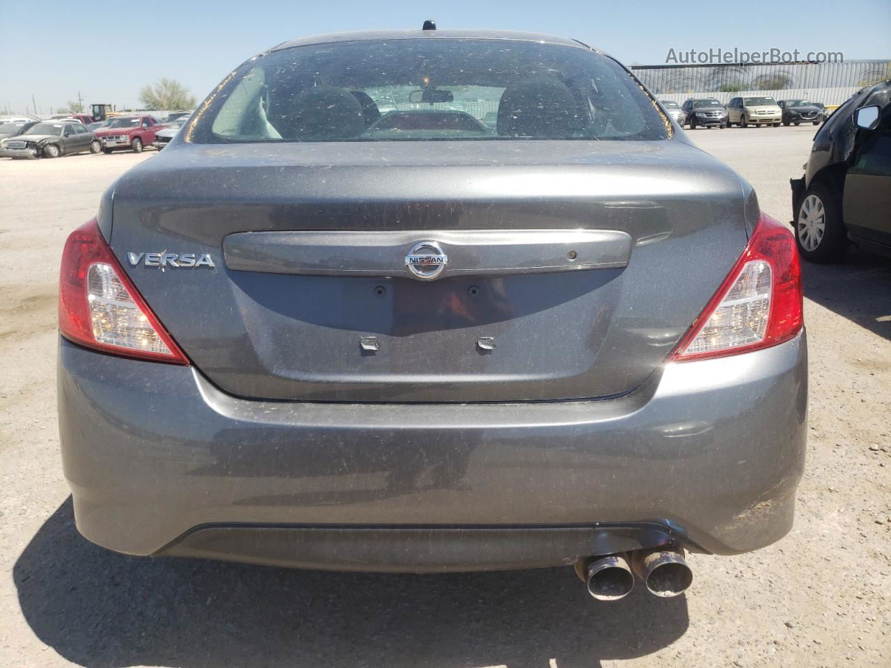 2018 Nissan Versa S Gray vin: 3N1CN7AP9JL815565