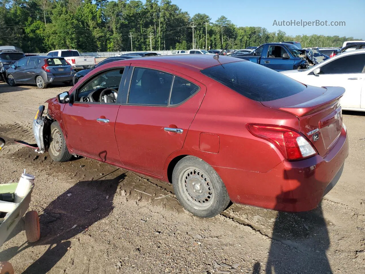 2018 Nissan Versa S Red vin: 3N1CN7AP9JL819664