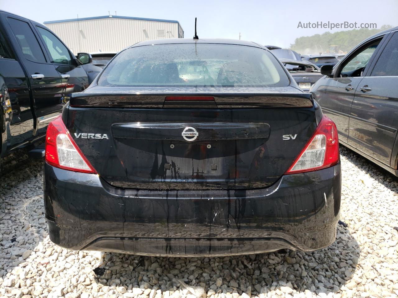 2018 Nissan Versa S Black vin: 3N1CN7AP9JL824685