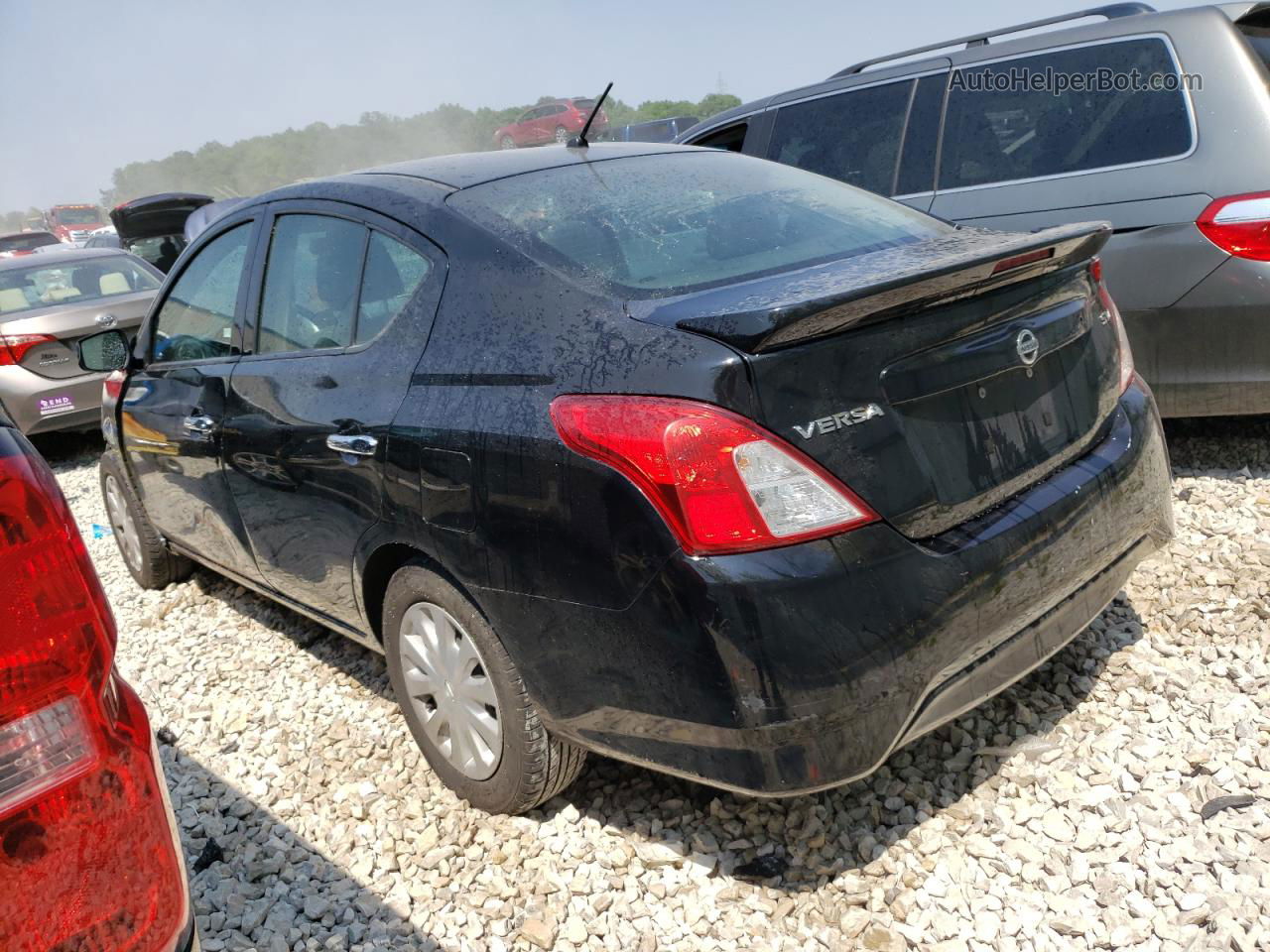 2018 Nissan Versa S Black vin: 3N1CN7AP9JL824685