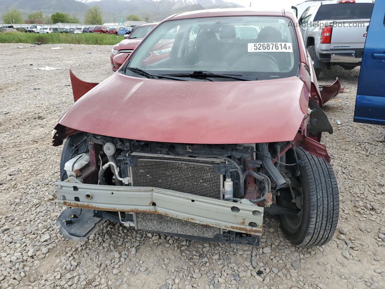 2018 Nissan Versa S Красный vin: 3N1CN7AP9JL833015