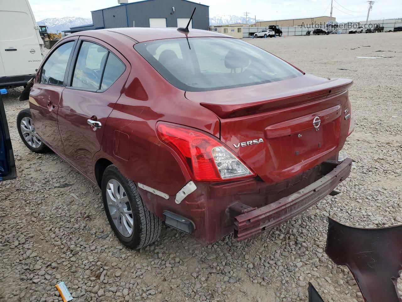 2018 Nissan Versa S Red vin: 3N1CN7AP9JL833015