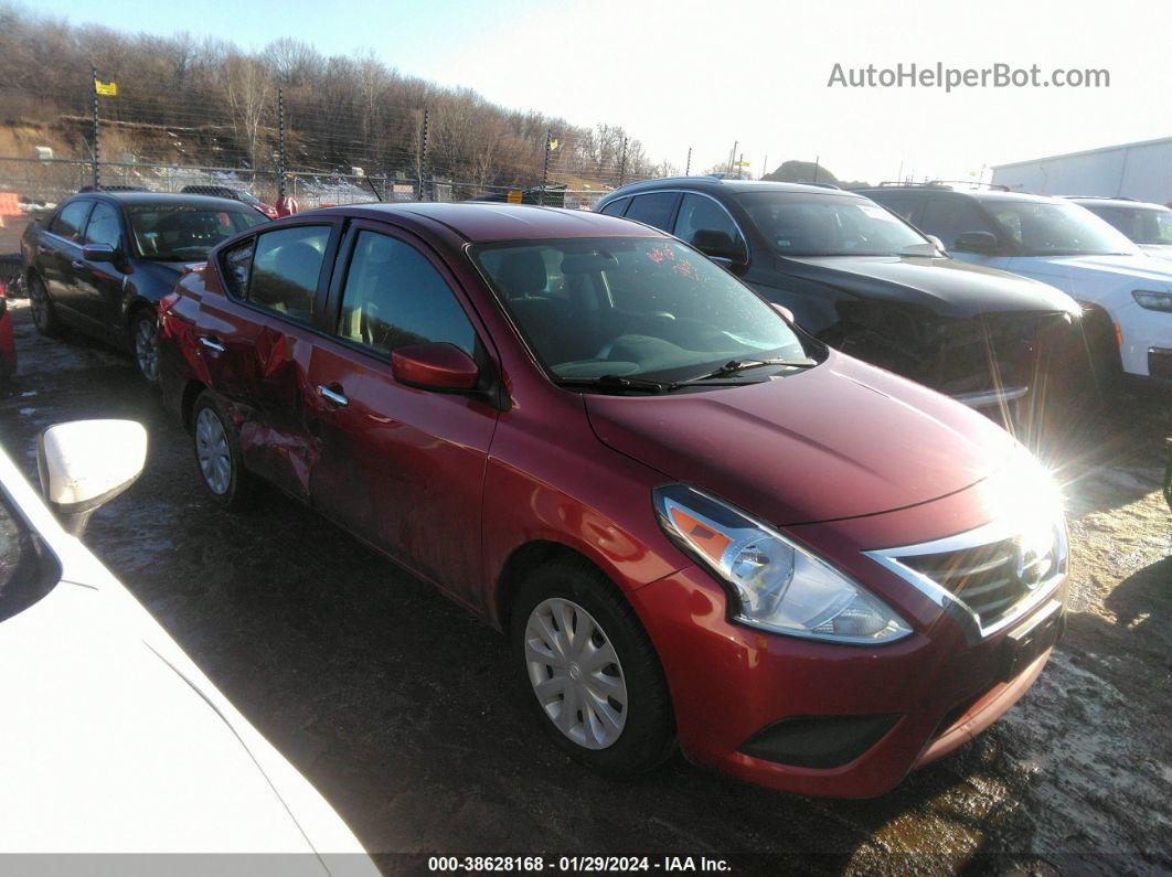 2018 Nissan Versa 1.6 Sv Красный vin: 3N1CN7AP9JL835010