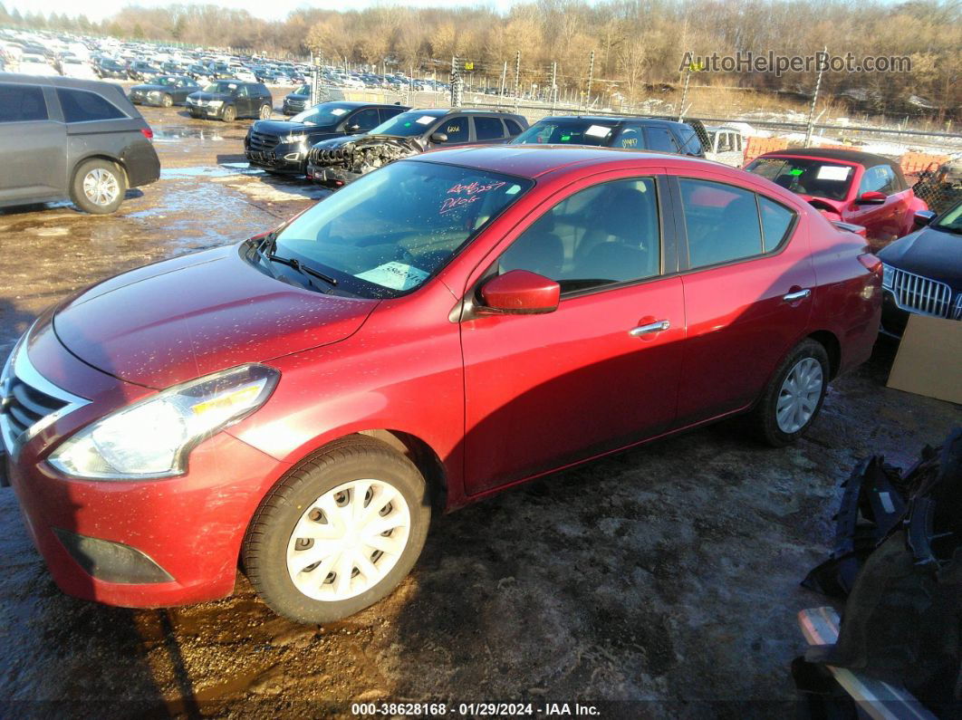 2018 Nissan Versa 1.6 Sv Красный vin: 3N1CN7AP9JL835010