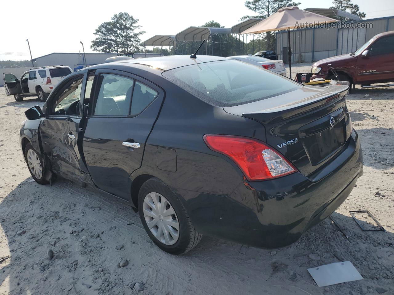 2018 Nissan Versa S Black vin: 3N1CN7AP9JL843690