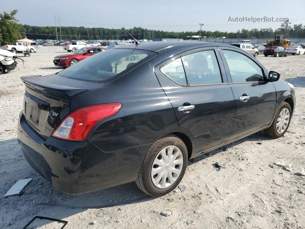 2018 Nissan Versa S Black vin: 3N1CN7AP9JL843690