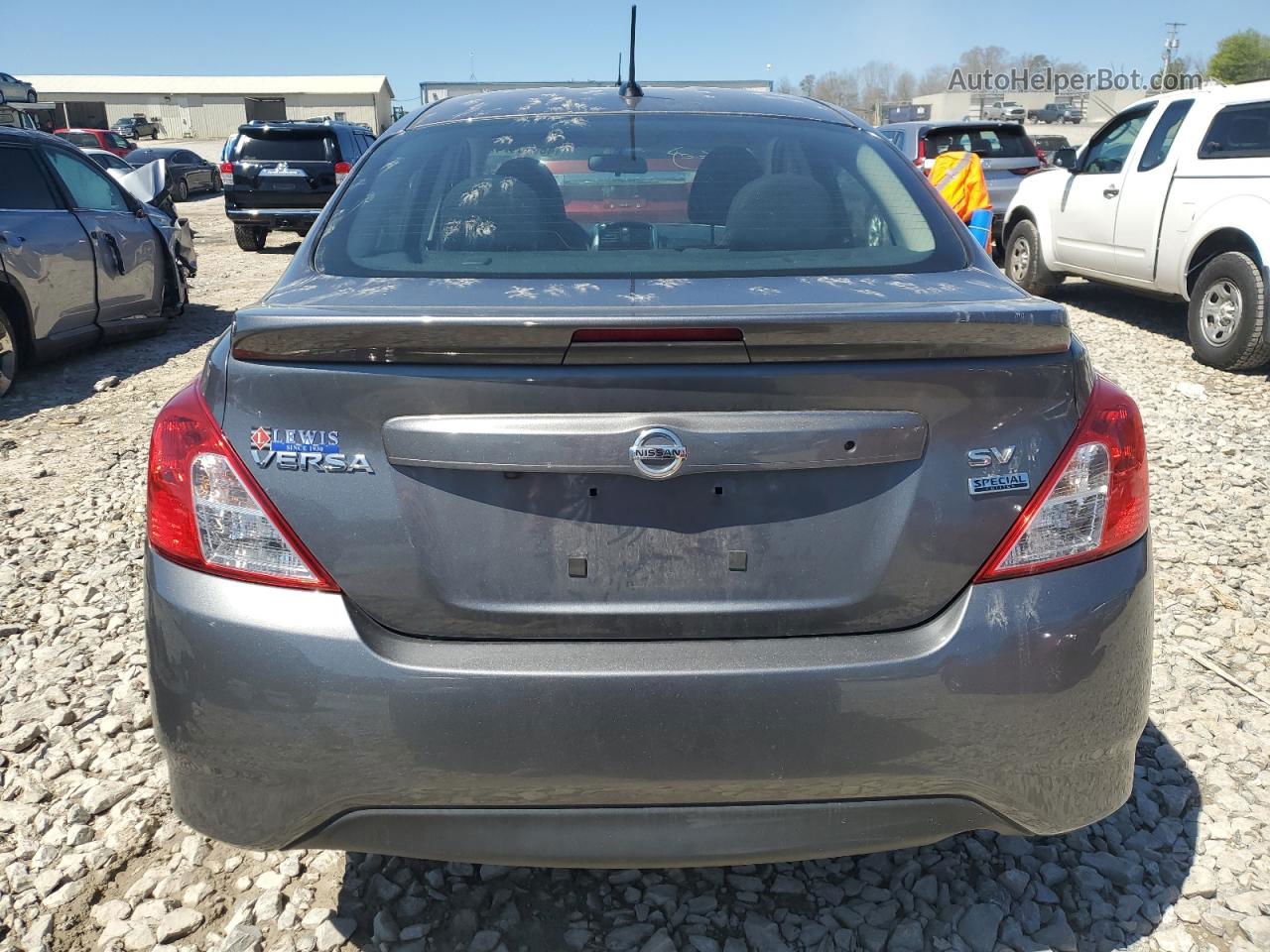 2018 Nissan Versa S Gray vin: 3N1CN7AP9JL843723