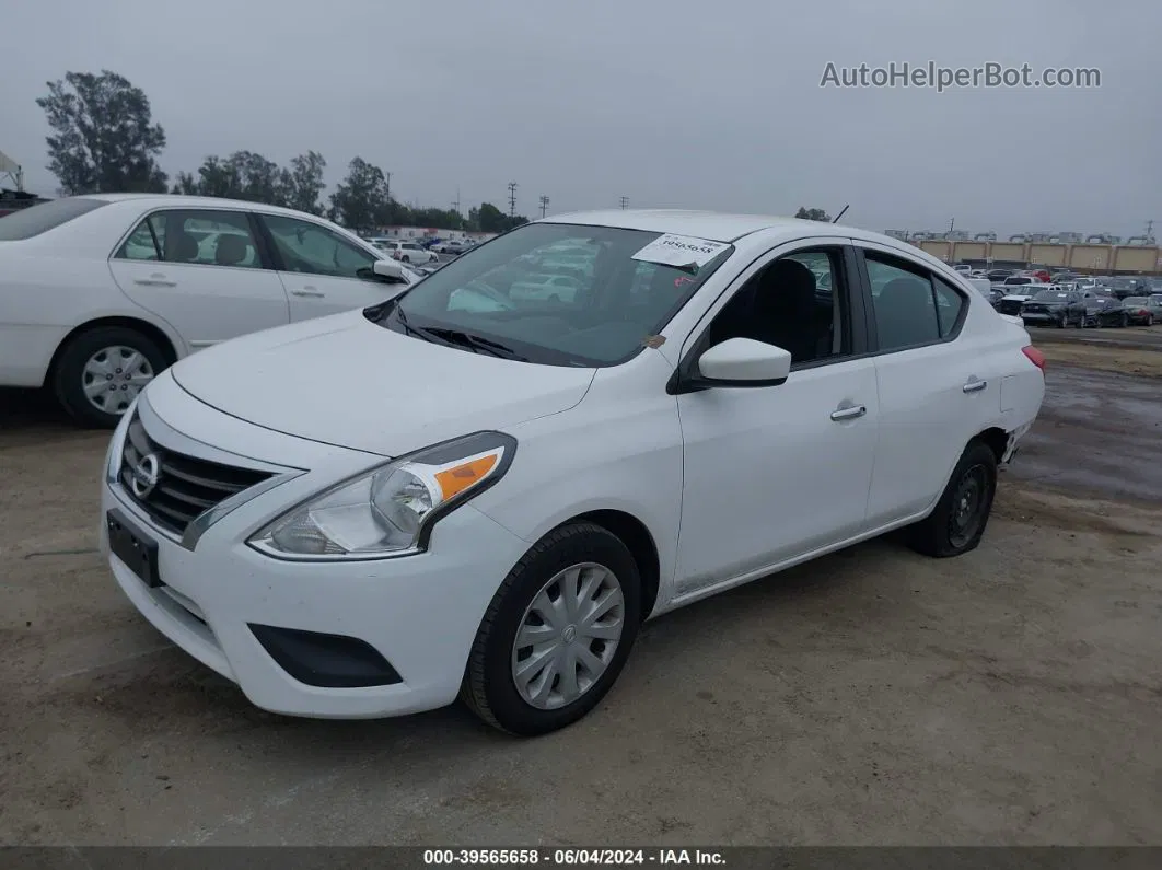 2018 Nissan Versa 1.6 Sv White vin: 3N1CN7AP9JL844371