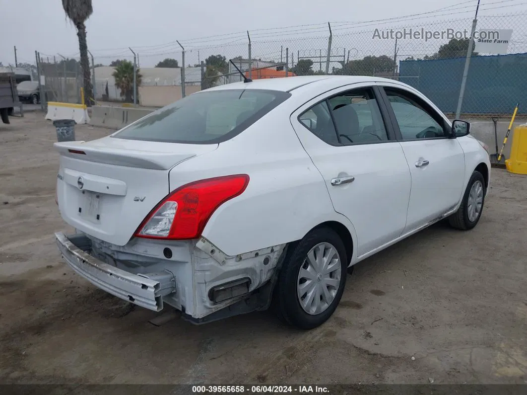 2018 Nissan Versa 1.6 Sv White vin: 3N1CN7AP9JL844371