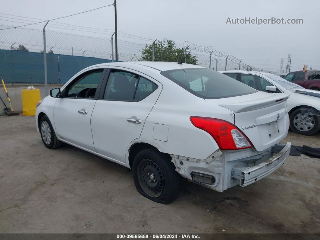 2018 Nissan Versa 1.6 Sv White vin: 3N1CN7AP9JL844371