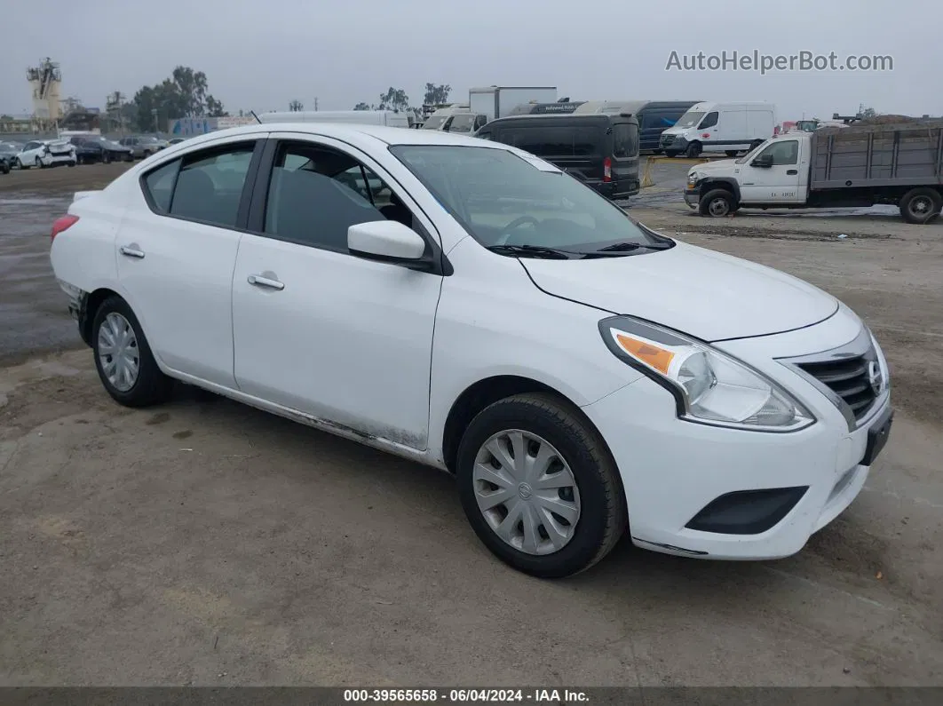 2018 Nissan Versa 1.6 Sv White vin: 3N1CN7AP9JL844371