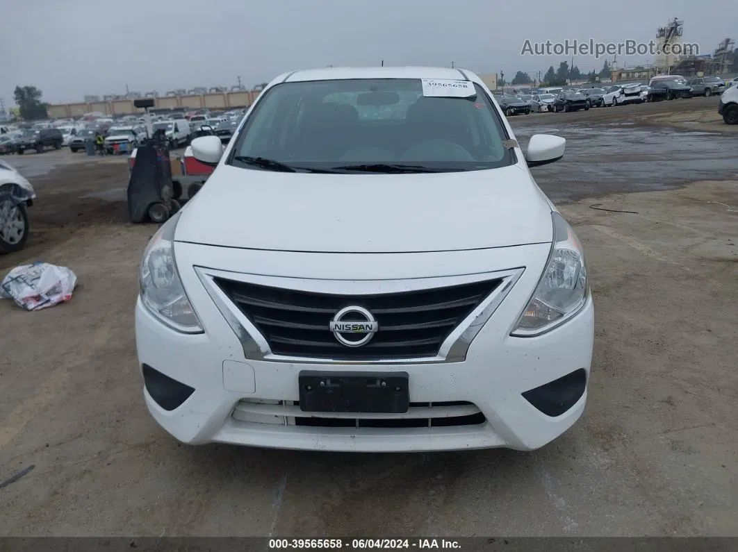 2018 Nissan Versa 1.6 Sv White vin: 3N1CN7AP9JL844371