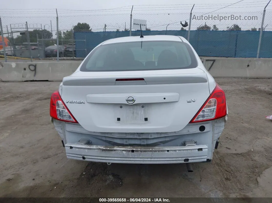 2018 Nissan Versa 1.6 Sv White vin: 3N1CN7AP9JL844371