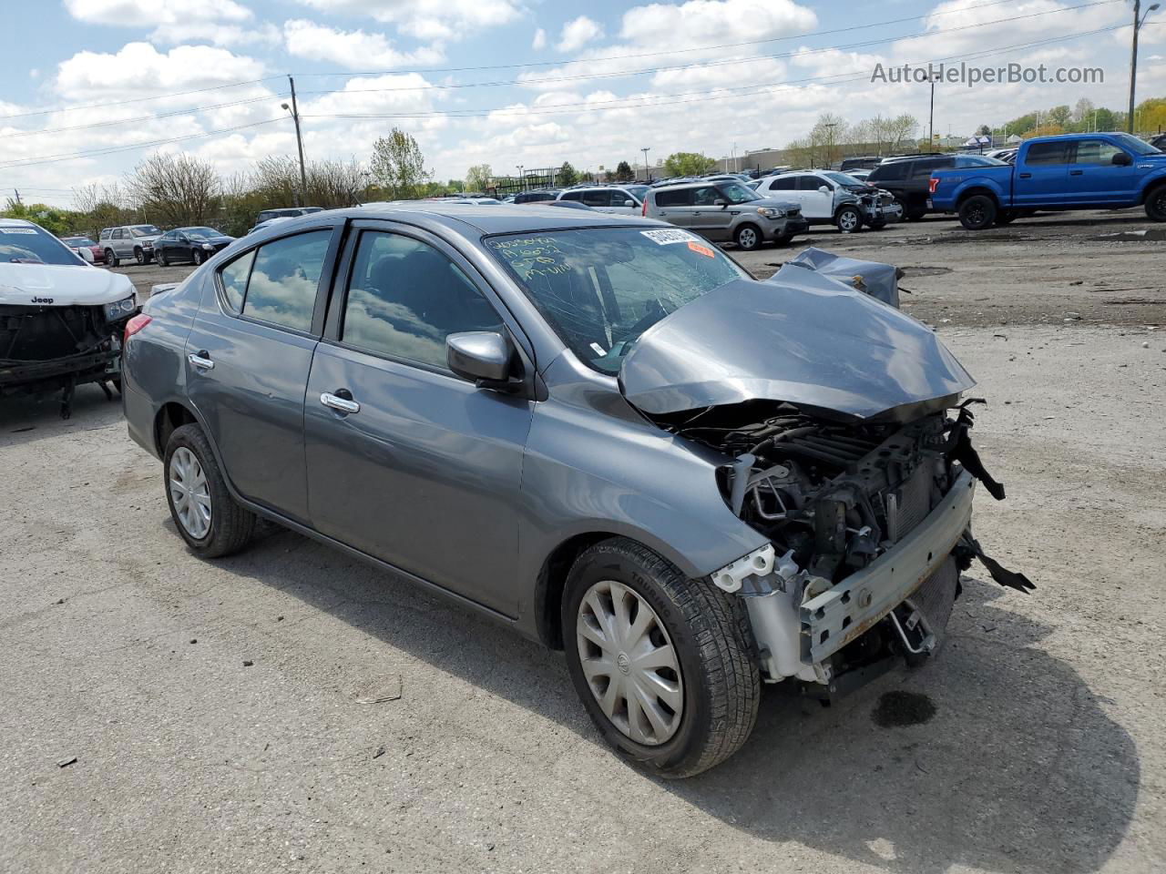 2018 Nissan Versa S Gray vin: 3N1CN7AP9JL869237