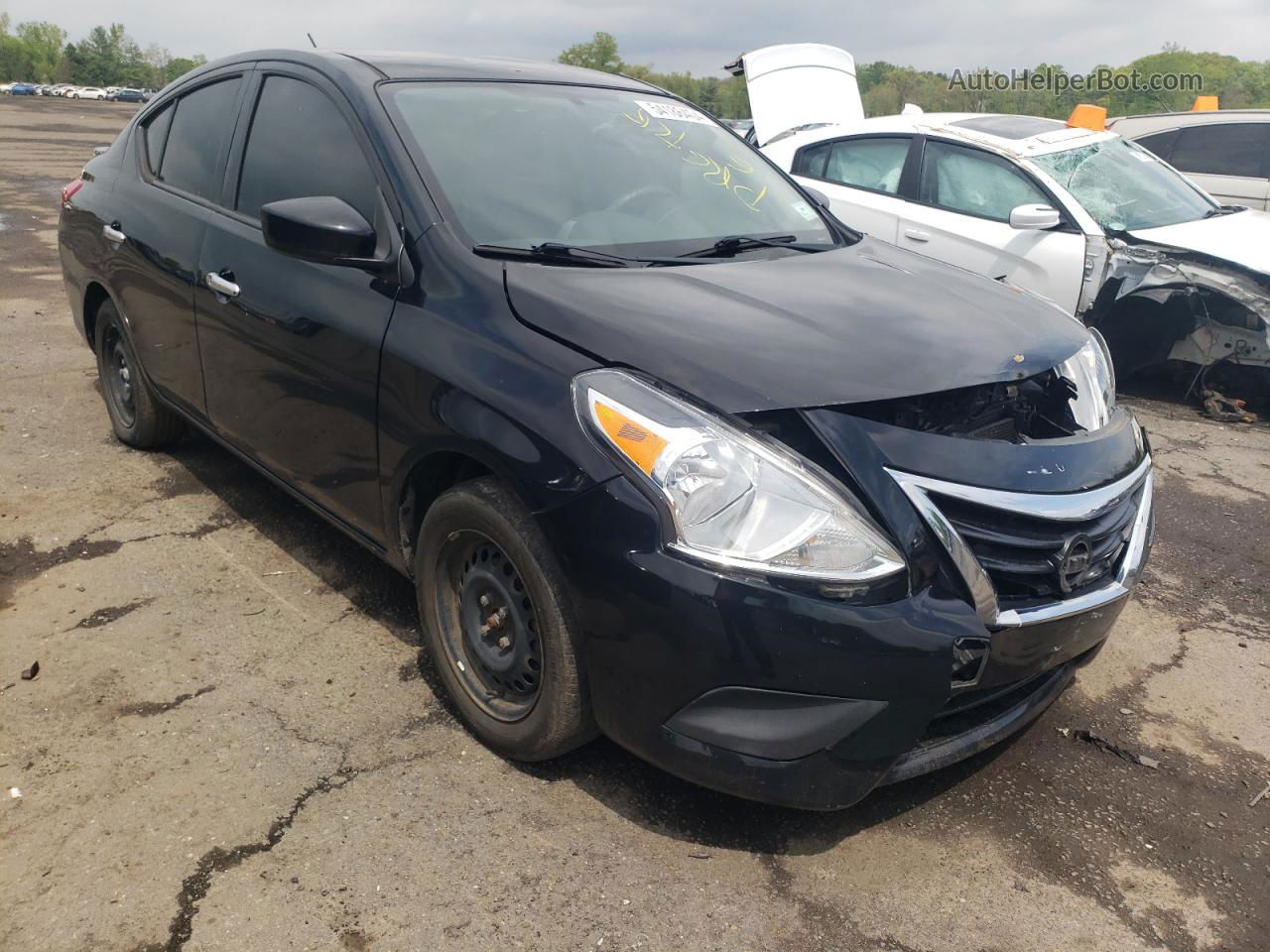 2018 Nissan Versa S Black vin: 3N1CN7AP9JL881548