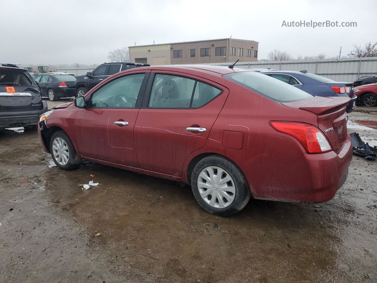 2018 Nissan Versa S Red vin: 3N1CN7AP9JL884563