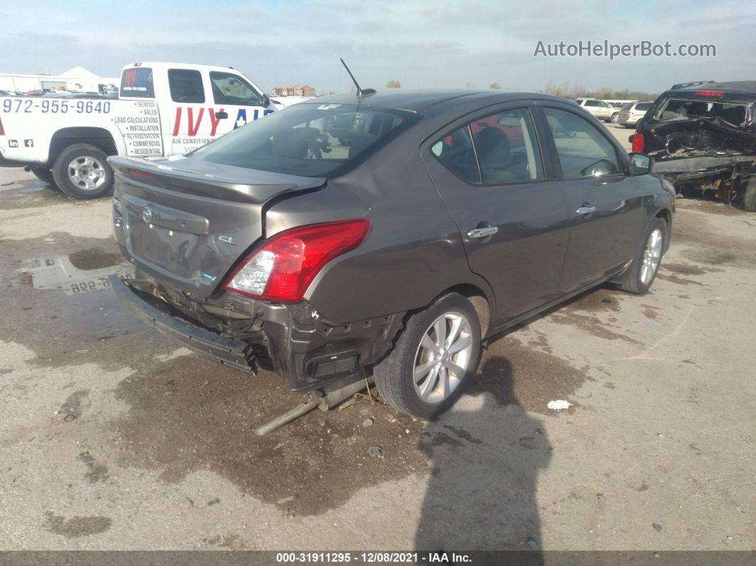 2016 Nissan Versa Sl Gray vin: 3N1CN7APXGL824803