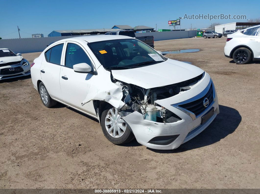 2016 Nissan Versa 1.6 S White vin: 3N1CN7APXGL913240