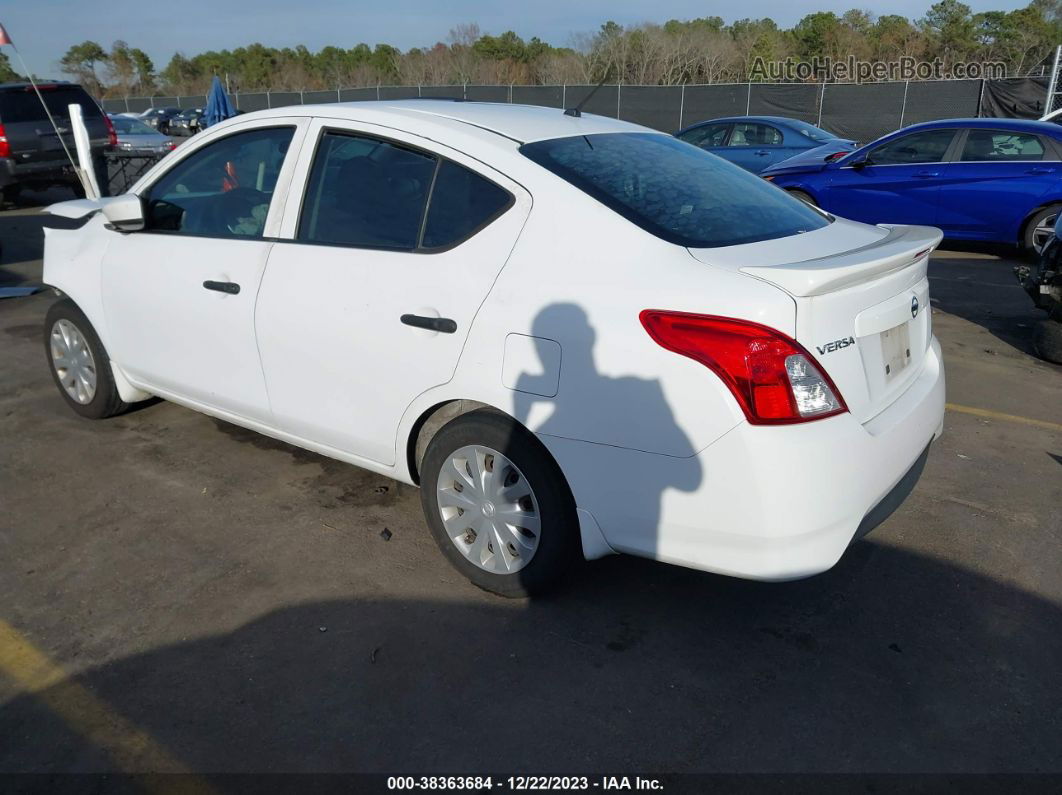 2018 Nissan Versa 1.6 S+ White vin: 3N1CN7APXJL805983