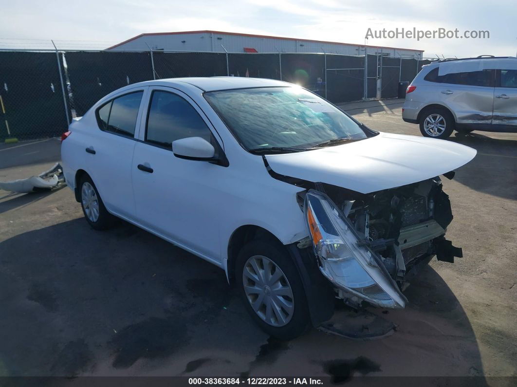 2018 Nissan Versa 1.6 S+ White vin: 3N1CN7APXJL805983