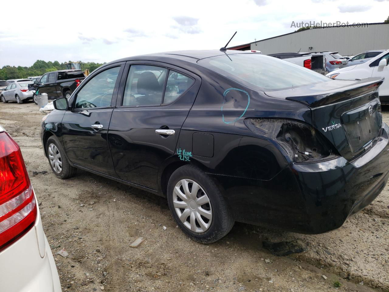 2018 Nissan Versa S Black vin: 3N1CN7APXJL821245